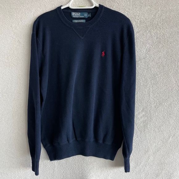 Polo by Ralph Lauren Crewneck Sweatshirt with V-inset. - Picture 1 of 7